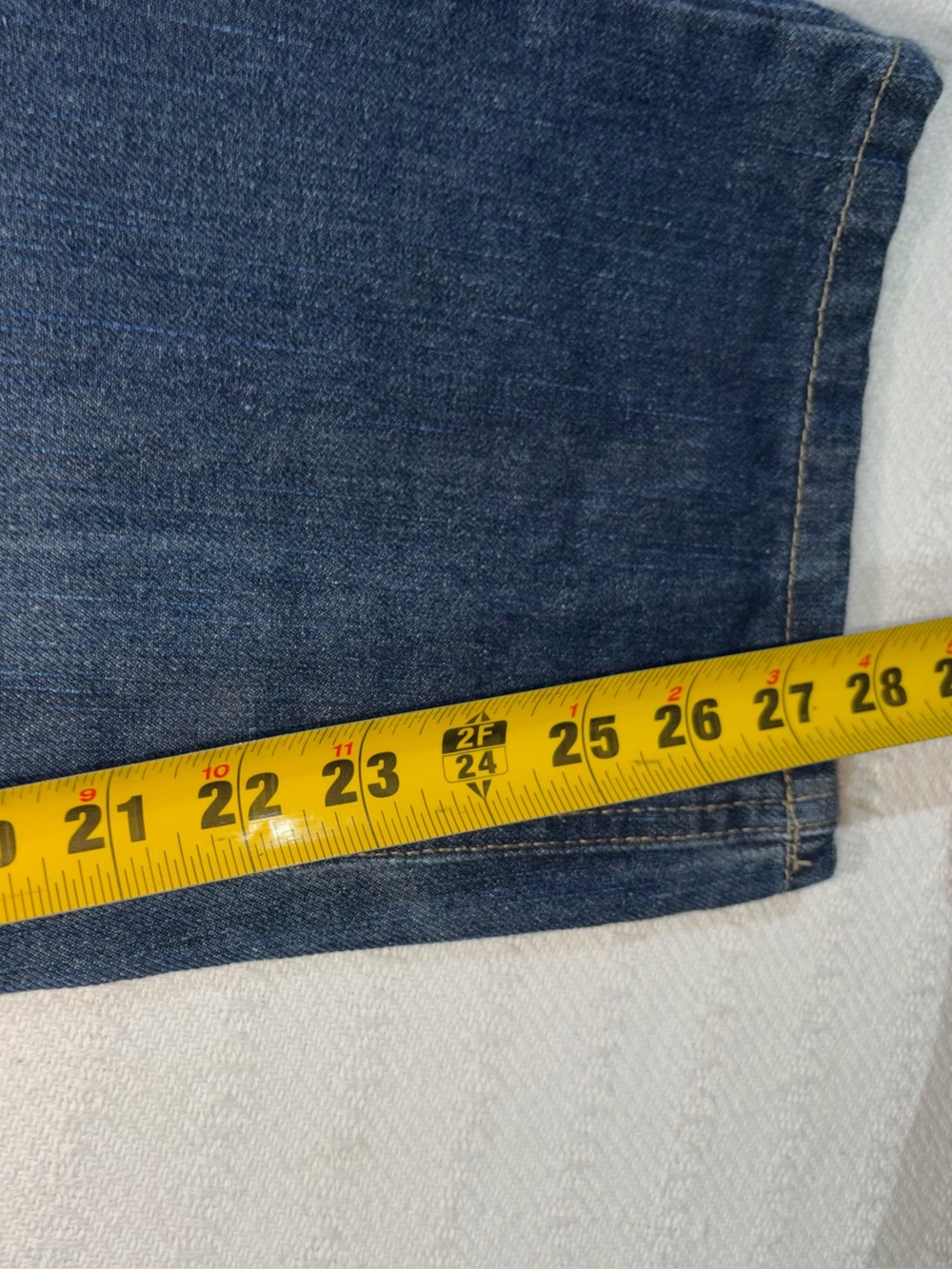 Vintage US Polo Assasin Embroidered High Rise Straight Jeans Size 26 Western - Picture 11 of 11